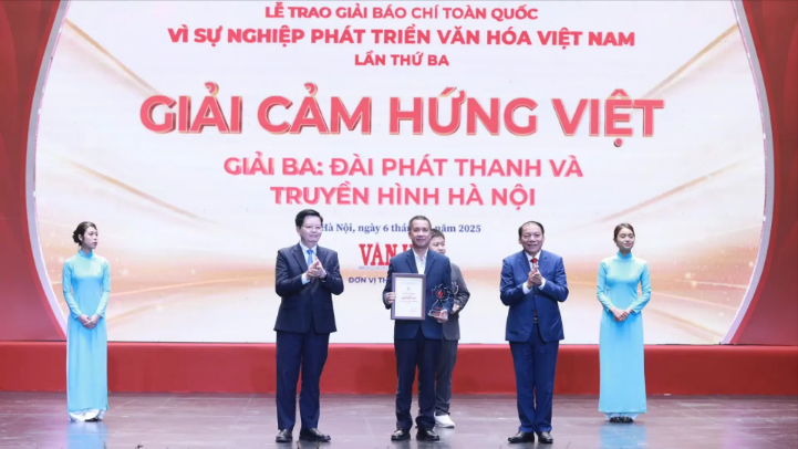 Đài Hà Nội được trao giải thưởng 'Cảm hứng Việt'